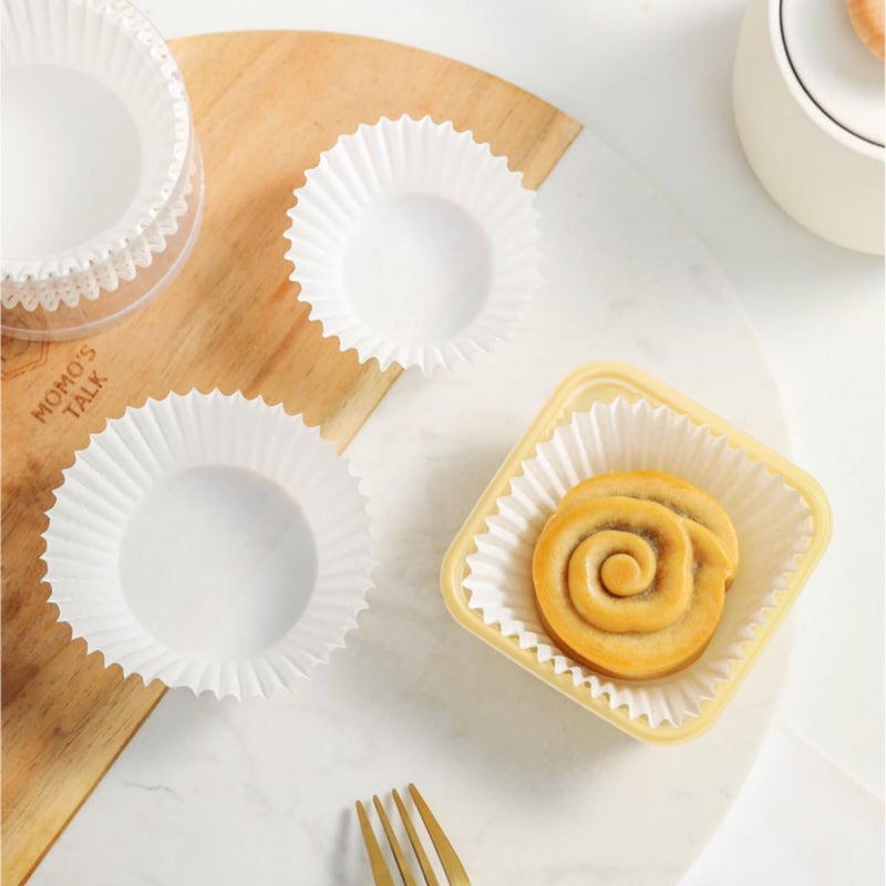 Prefer Green Non-stick 500 Count Standard White Cupcake Liners for Baking, Food-grade Cupcake Wrapper, Greaseproof Parchment Muffin Liners,Baking Cups for Cupcakes, Muffins, Nuts - Image 3